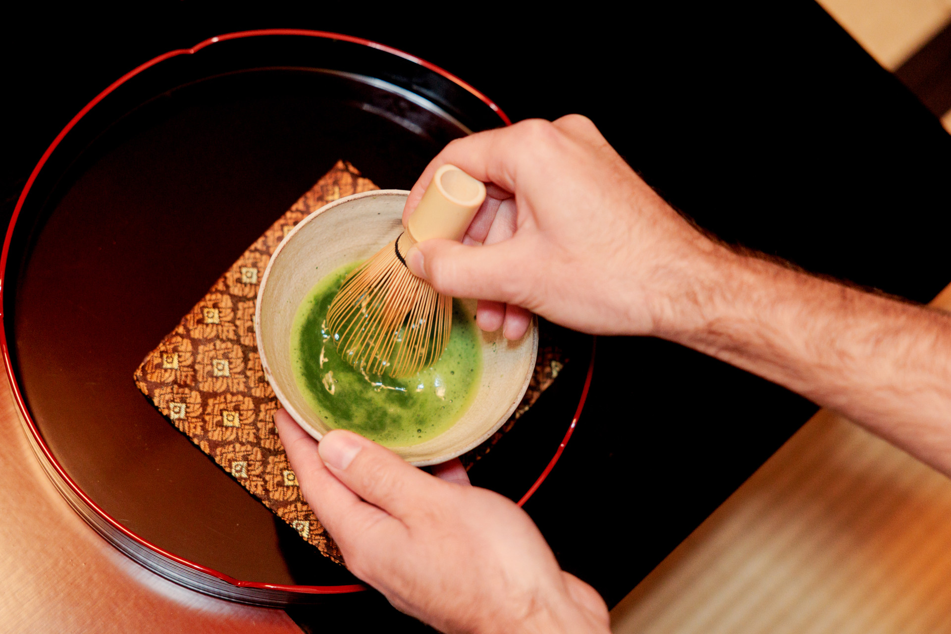 一条恵観山荘　B.抹茶点て体験